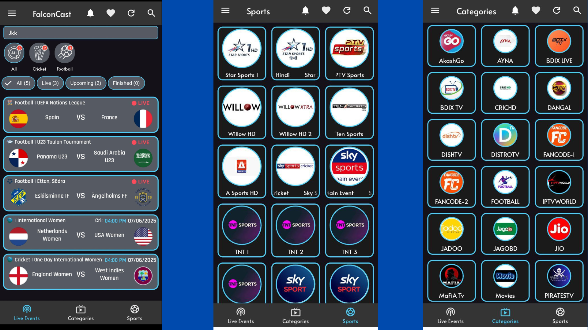 FalconCast App Demo
